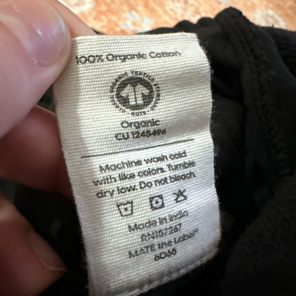 MATE the label Organic Fleece Relaxed Pocket Sweatpant in jet black size large - Picture 6 of 11